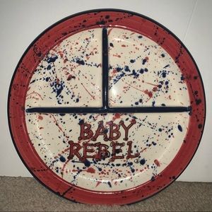 UNIVERSITY of MISSISSIPPI Plate | Official Collegiate Ole Miss “BABY REBEL” 2001